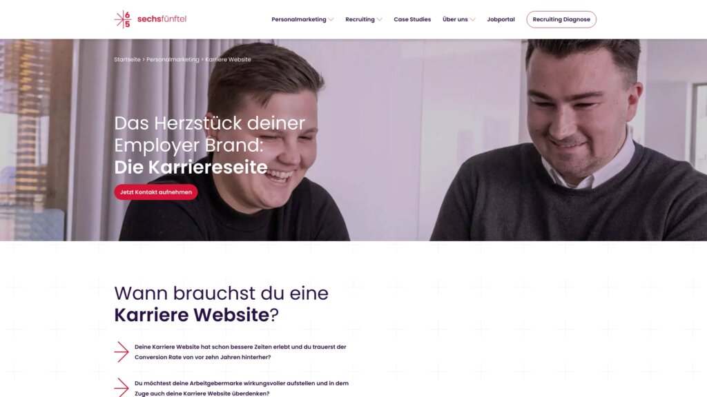 Screenshot Website sechsfünftel GmbH ()