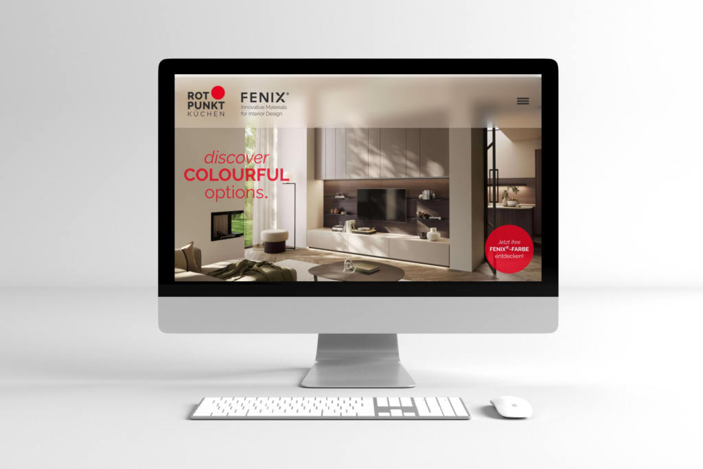 Homepage Hero Mockup Rotpunkt Küchen