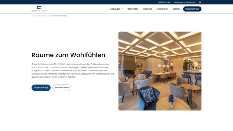 Screenshot Website Greve Architekten ()