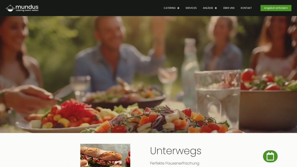 Screenshot Website Mundus GmbH ()