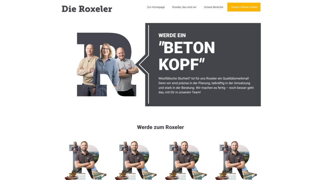 Screenshot Website Roxeler Ingenieurgesellschaft mbH ()
