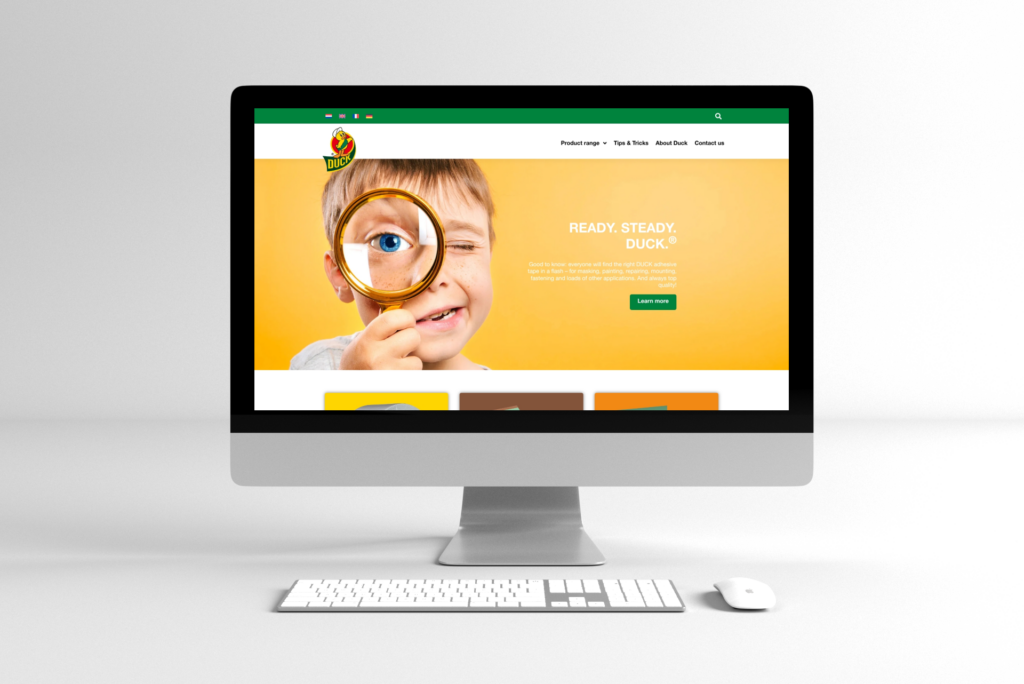Homepage Hero Mockup Ducktape Kip GmbH