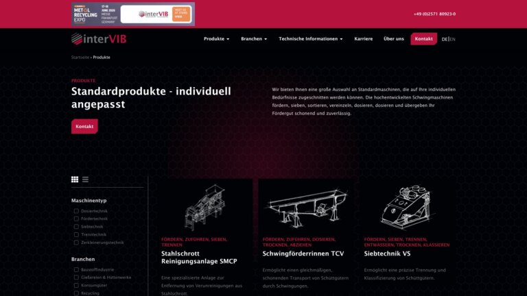 Screenshot Website interVIB GmbH ()
